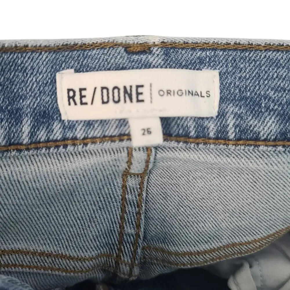 RE/DONE Originals 90s Comfy Jean Light Stone Wash High Rise 26